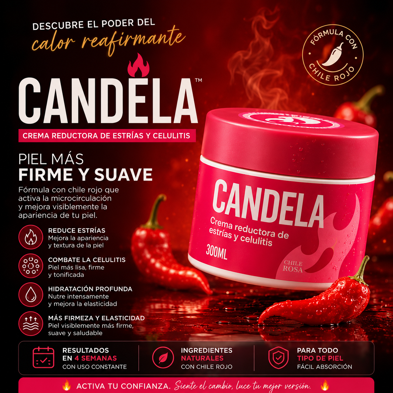 Candela 300gr crema reductor